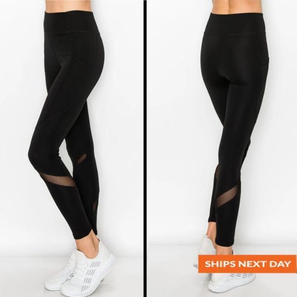 Calve Mesh Pocket Legging - Summer legging - fall legging - Pocket Legging - Picture 1 of 3